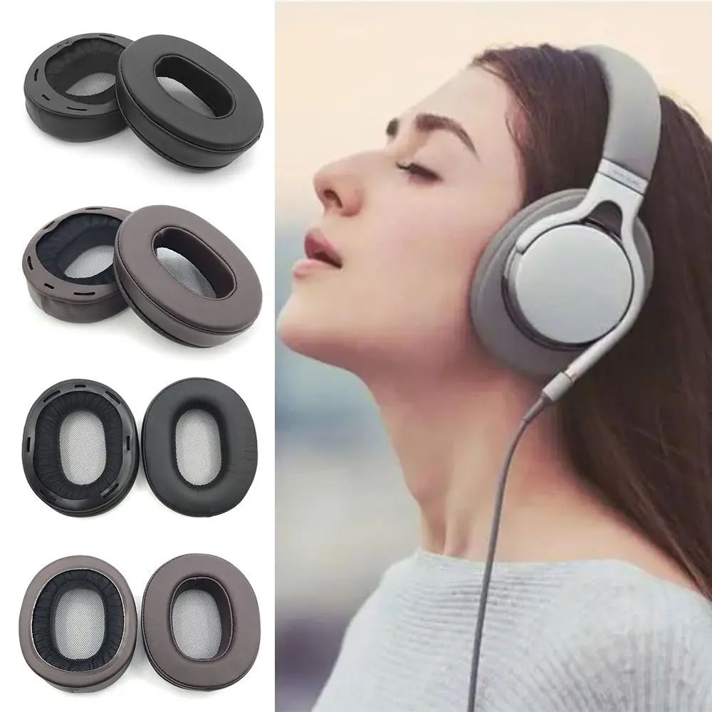 

1 пара губчатых амбушюров, защитный чехол для наушников из мягкой белковой кожи, Замена для SONY MDR-1A 1ADAC 1ABT 1R NC MK2