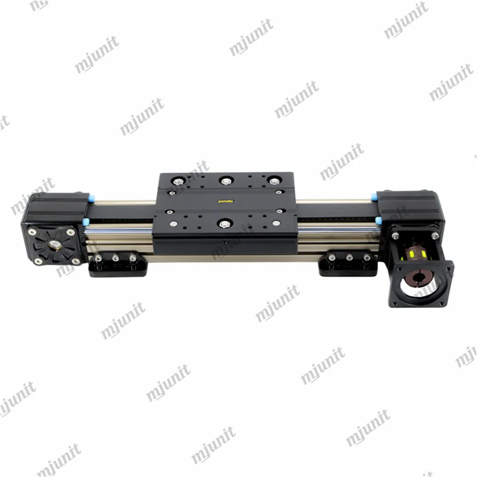 mjunit Exhibition Hall Linear LED Interactive Matrix 6 panel open close door synchronous belt module guide rail Multi screen up