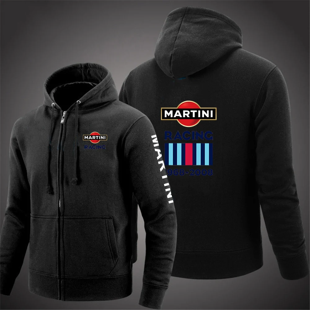 Men's Solid Color Zipper Hoodie Pullover Sweatshirt