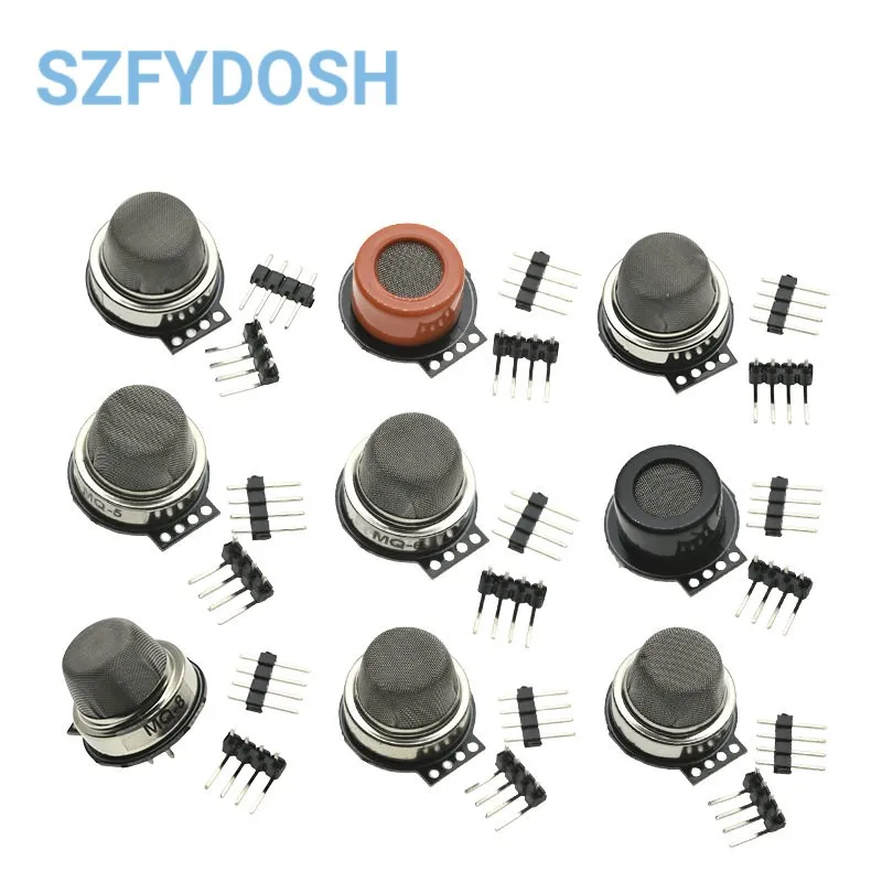 Mini Modulo Sensore Di Fumo Mq-2/3/4/5/6/7/8/9/Mq135 Rilevamento Di Gas Combustibile Alcolico