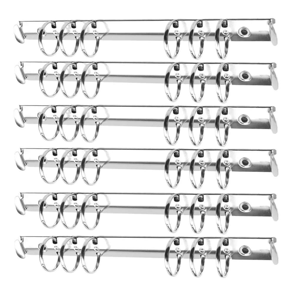 12Pcs A5 2Cm 버튼 클로저가 있는 헤비 듀티 금속 파일 바인더 사무실 학교 비즈니스 바인더 폴더용 경량 휴대용