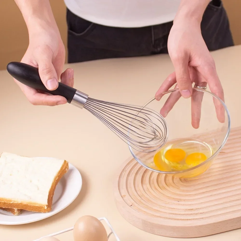 Advanced stainless steel manual egg beater with 10 line mixer for kitchen balloon mixing, baking, and blending -10-12 inches