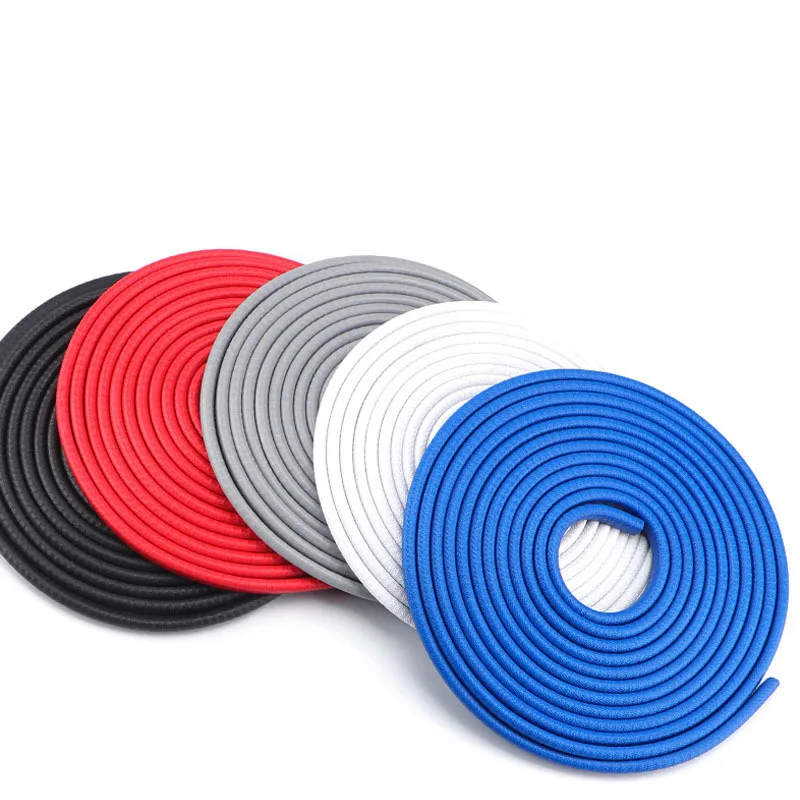 Car Door Protector Edge 5/10M Universal Scratch Strip Noise reduction Anti Collision With Steel Carstyling