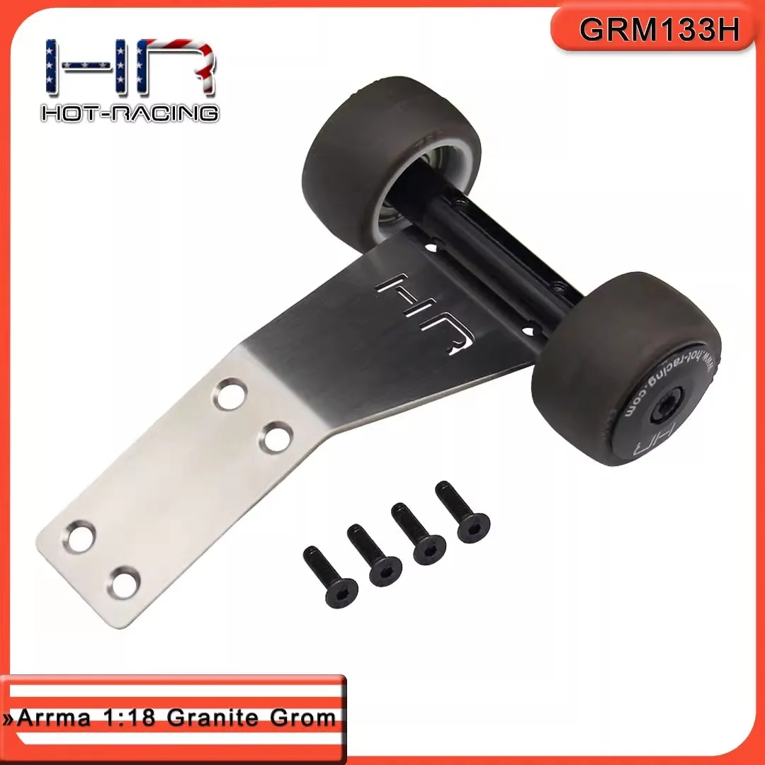 Hr Arrma 1:18 Granite Grom Ruota Anteriore In Acciaio Inossidabile Un Set