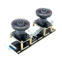 5 МП Dual 360 °   Панорамная стереокамера «рыбий глаз» 1080P, USB-модуль камеры для 3D VR, бинокулярная синхронизация виртуальной реальности — изображение 3