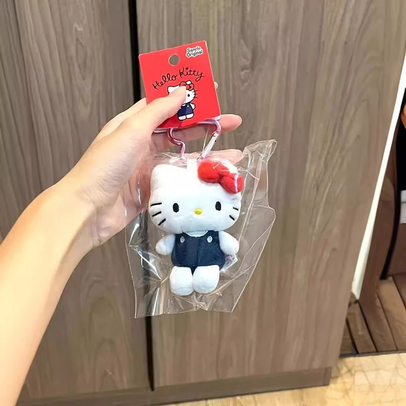 

Плюшевые куклы Hello Kitty в форме кота, брелок в форме сердца, милый мультяшный рюкзак, кулон, кавайная детская игрушка, праздничные подарки