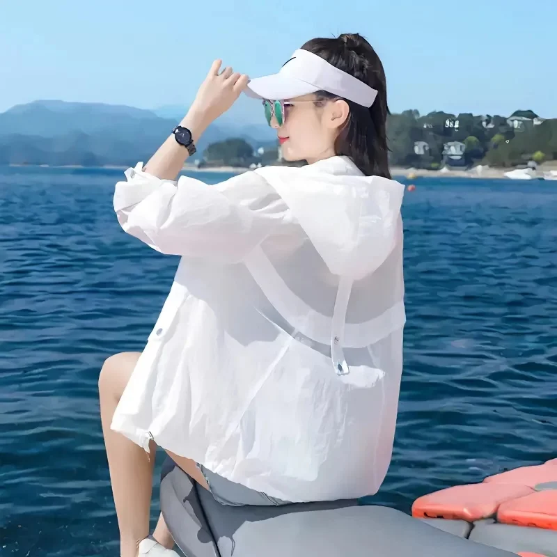 Sun Protection Clothing for Women Outerwear 2023 Summer New UV Protection Breathable Thin Fashionable Women's Hooded Sun Protect