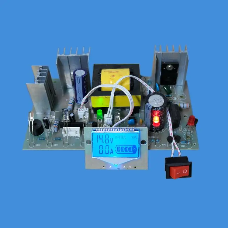 Car battery charger high-power circuit board forklift battery LCD