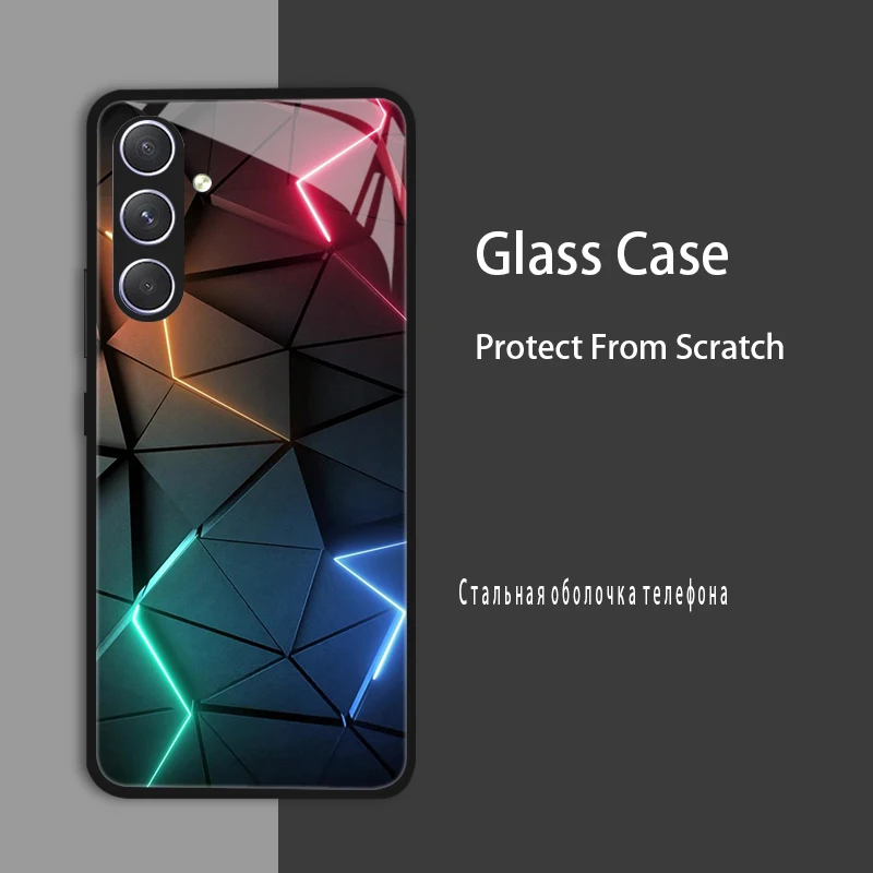 Tempered Glass Shockproof Bumper Case Cover