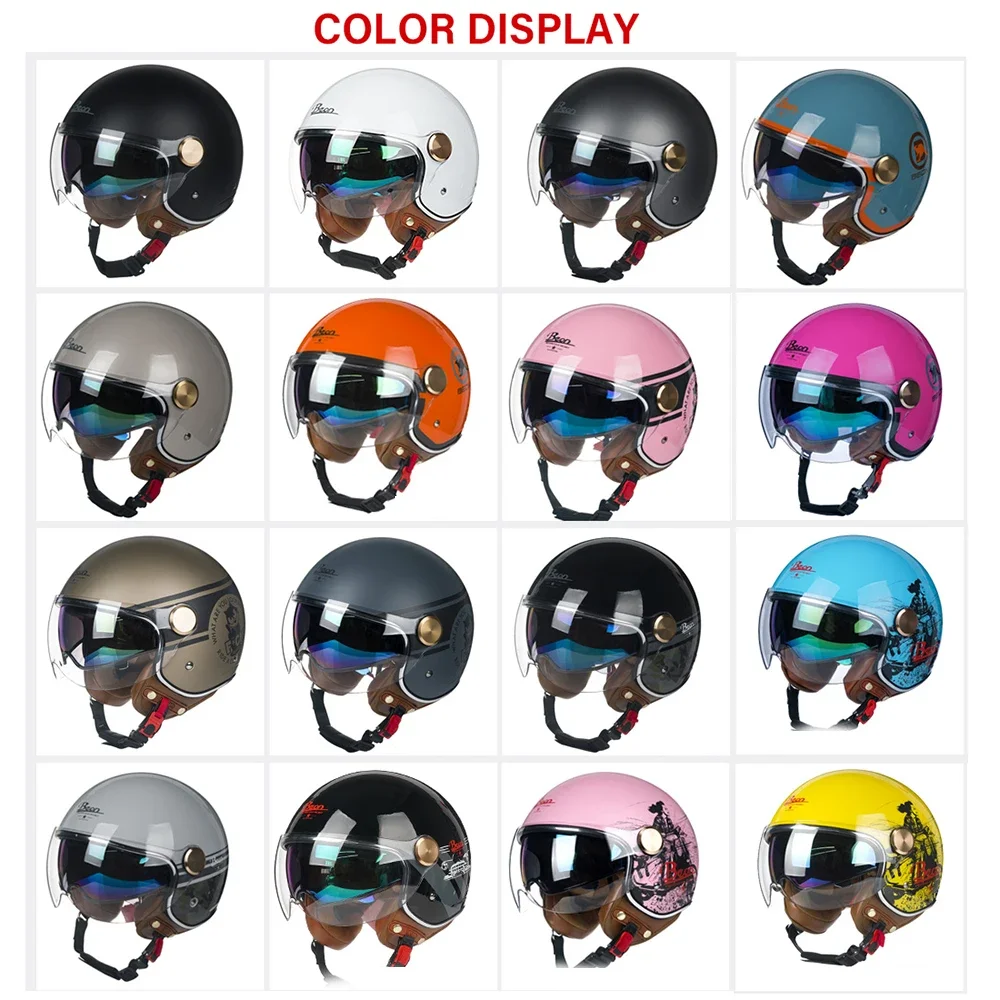 BEON    , 3/4 ܿ Ʈ  ,   , ̵ , Casco Capacete B120 B-120