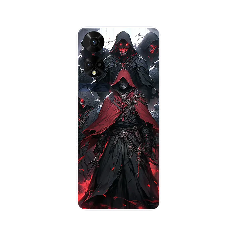 Floral Wolf Soft Silicone Shockproof Phone Cover