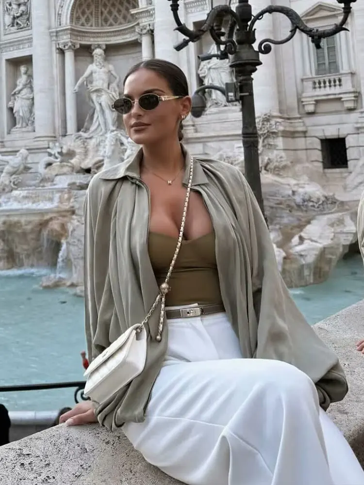 Spym Womens Bomber Jacket Lightweight Floral Print Collar Stand Fashion