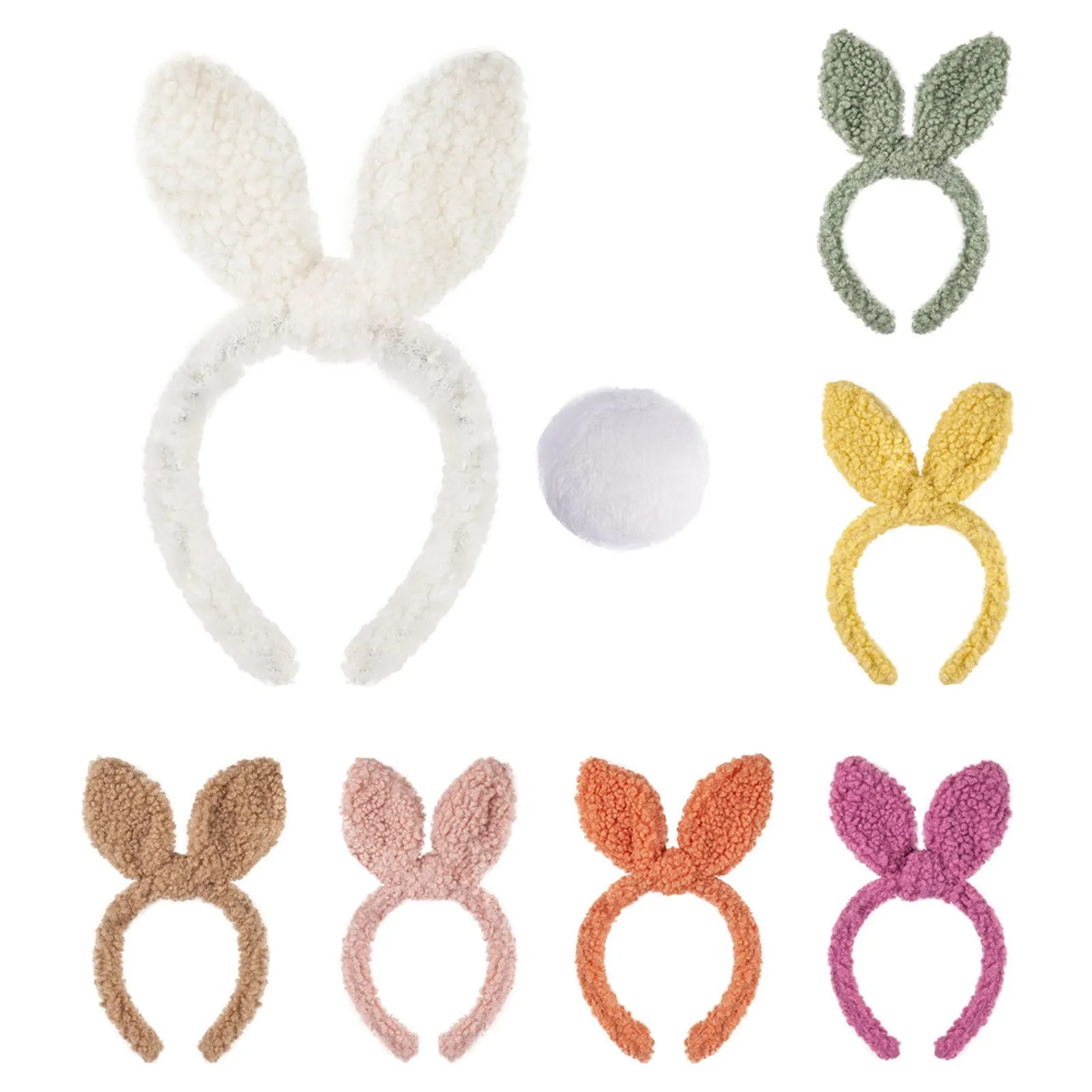 Rabbits Ears Hairband Photo Props Easters Hair Hoop Headband Party Headpiece Fun Headbands For Music Festival