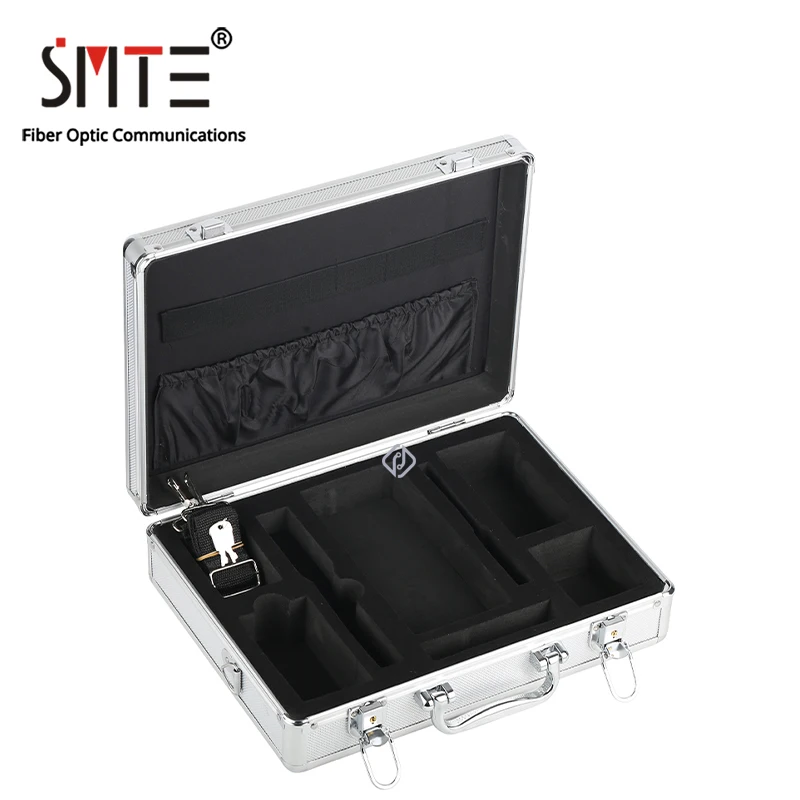 17pcs/set FTTH Fiber Optic Tool Kit Carrying Case FC-6S Cleaver -70~+3dBm Power Meter 5km Laser pointe 12 Scale Blade