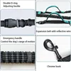 Retractable Hands Free Dog Leash For Running Double Handles Elastic Cord Reflective Large Dog Leash Pet Supplies 3