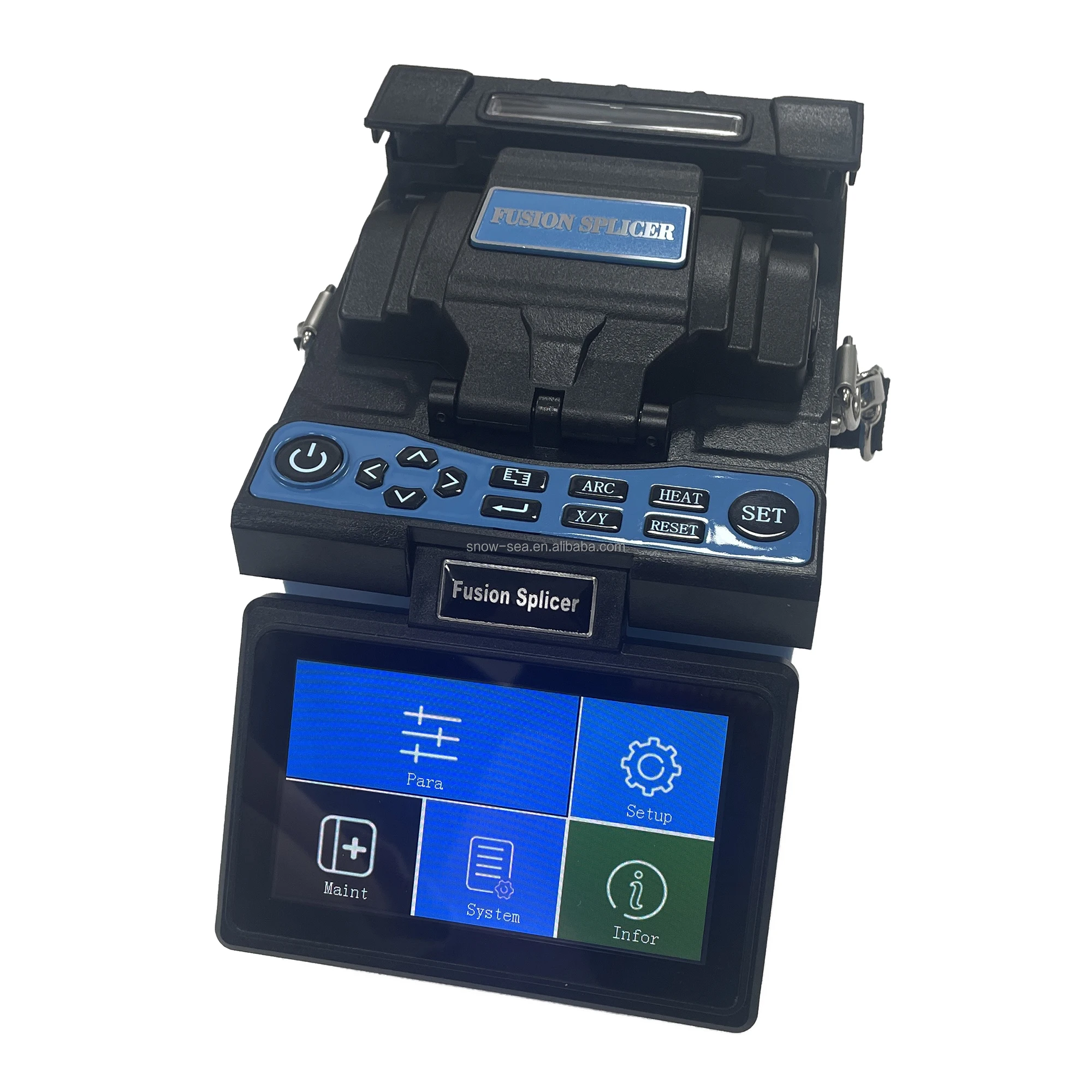 FTTH Fiber Optic Splicing Machine with 9 Kinds of Language