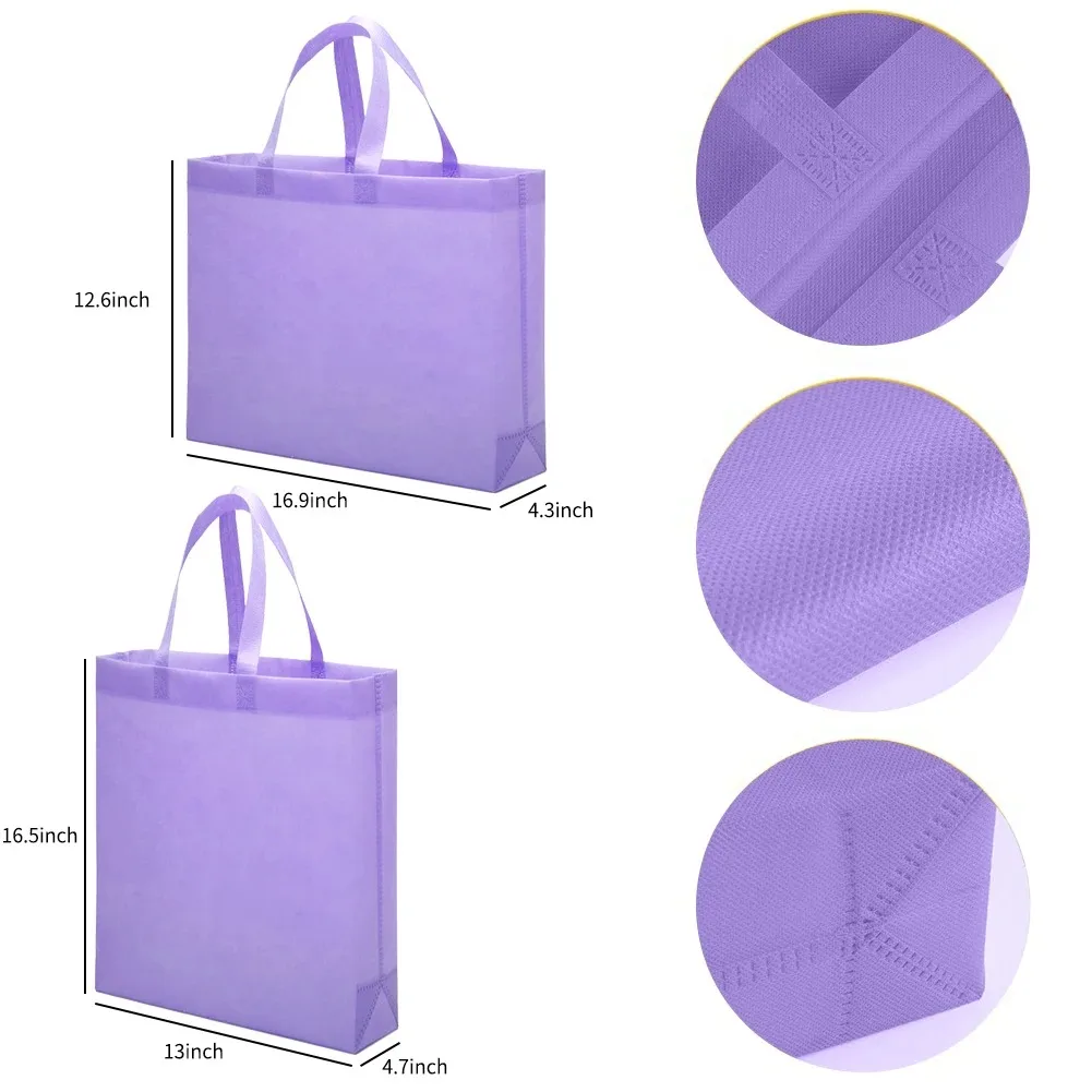 10/20 pieces wholesale Custom LOGO Eco Reusable Foldable Non-woven Fabric Gift Bag Non Woven Shopping Tote Bag with Handle 5