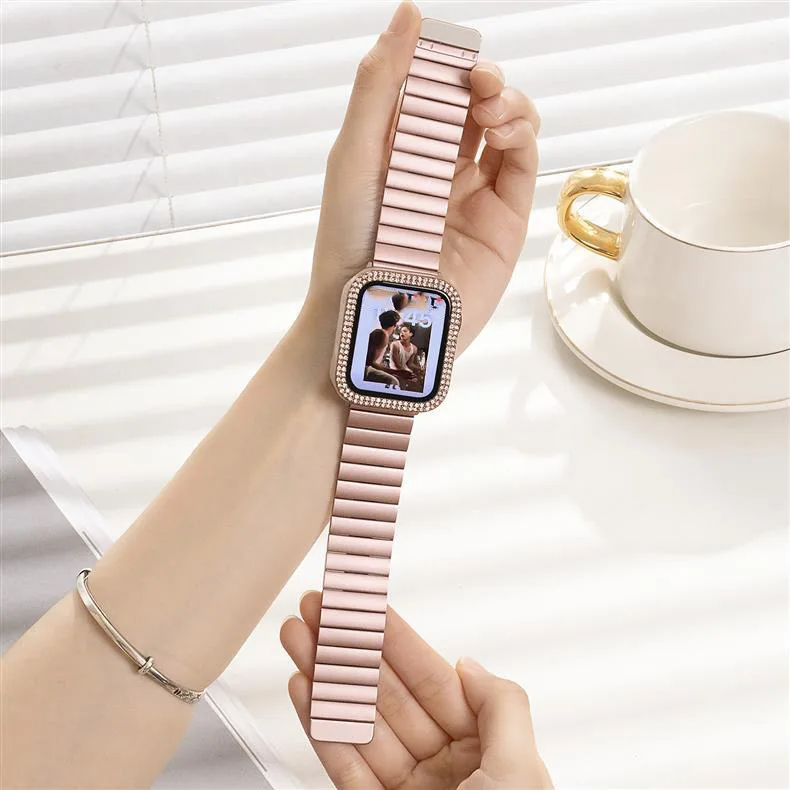 Stainless Steel Magnetic straps For Apple Watch Band 44mm 46mm 49mm 40mm 45mm 41mm 42mm Bracelet iwatch Series 10 9 8 SE ultra 2 3 Stainless Steel Magnetic straps For Apple Watch Band 44mm 46mm 49mm 40mm 45mm 41mm 42mm Bracelet iwatch Series 10 9 8 SE ultra 2 – Bild 3