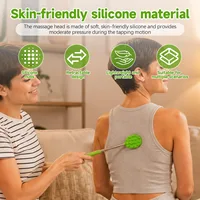 Back Scratcher – Dual-Sided Handheld Massager for Itchy Back, Neck, and Shoulders Relief, Portable Body Scratcher Tool black - Image 2