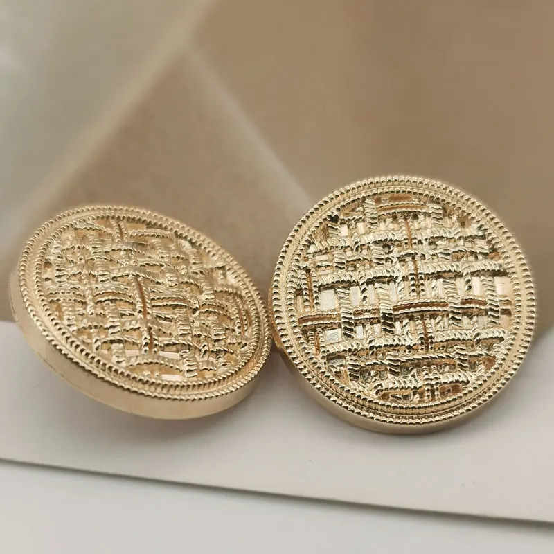 10pcs Gold Luxury Metal Buttons for Clothing Coat Sewing Material Sewing Accessories Decorate DIY Crafts Supplies Buttons New 4