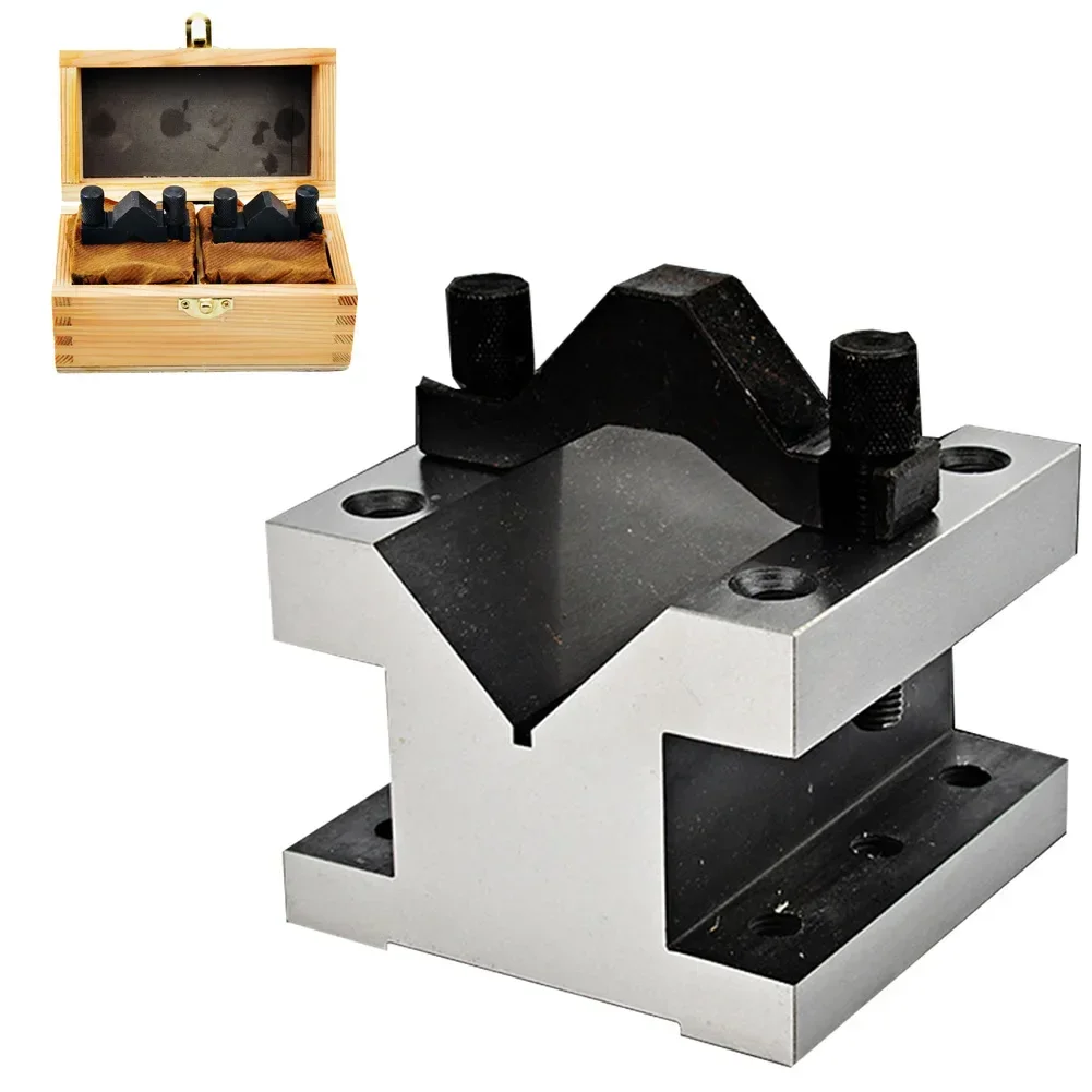 Precision V Block & Clamp 41mm Holding Grip Parallel Lathes Milling Dr