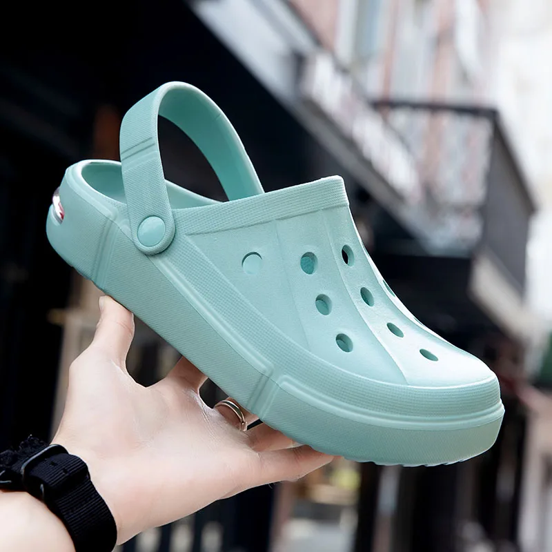 Summer Mens Sandals Outdoor Hollow Slides Dress Men Beach Sandals Slides Slippers Designer Roman Platform Non-slip Slippers