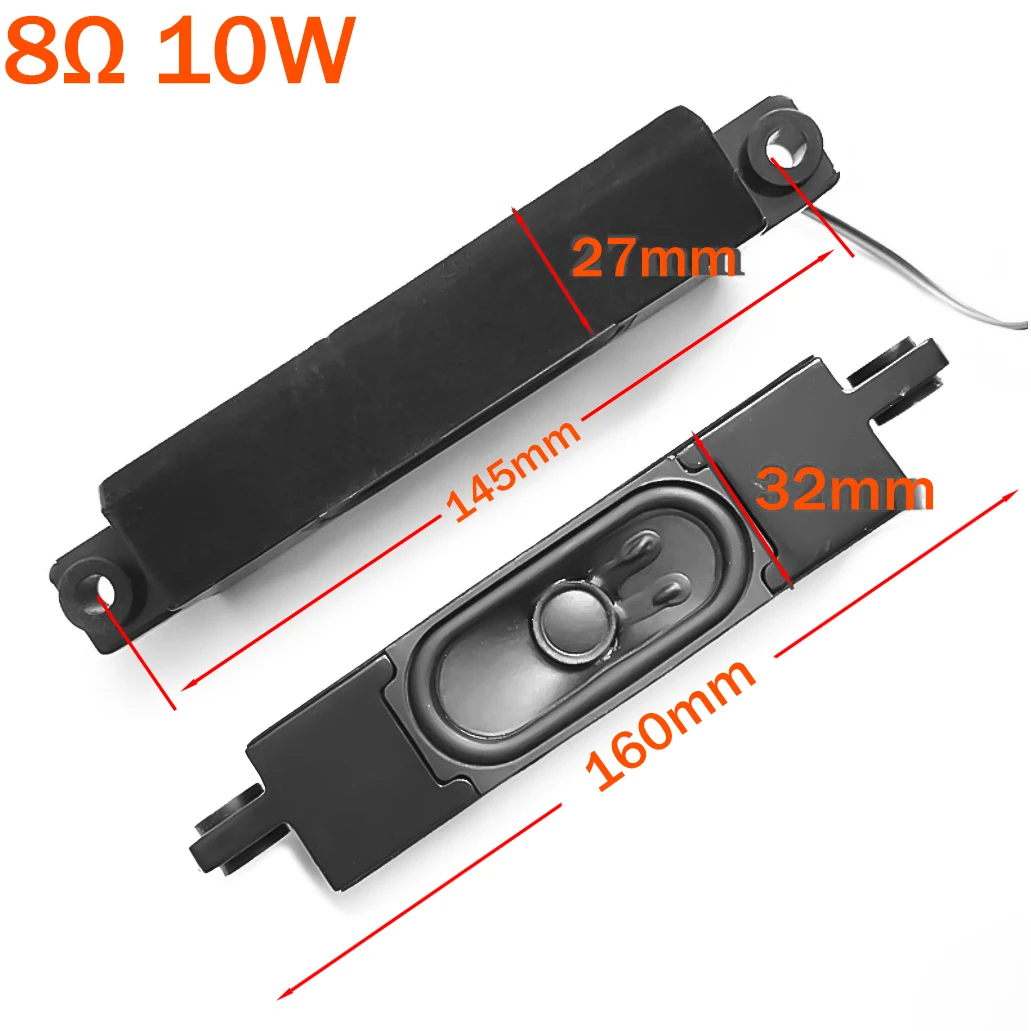 

2PCS /1ParFOR Sanyo TV Speaker YX3070-802A Speaker 10W 8W Installation Hole Distance 142-145MM Full frequency speaker with box