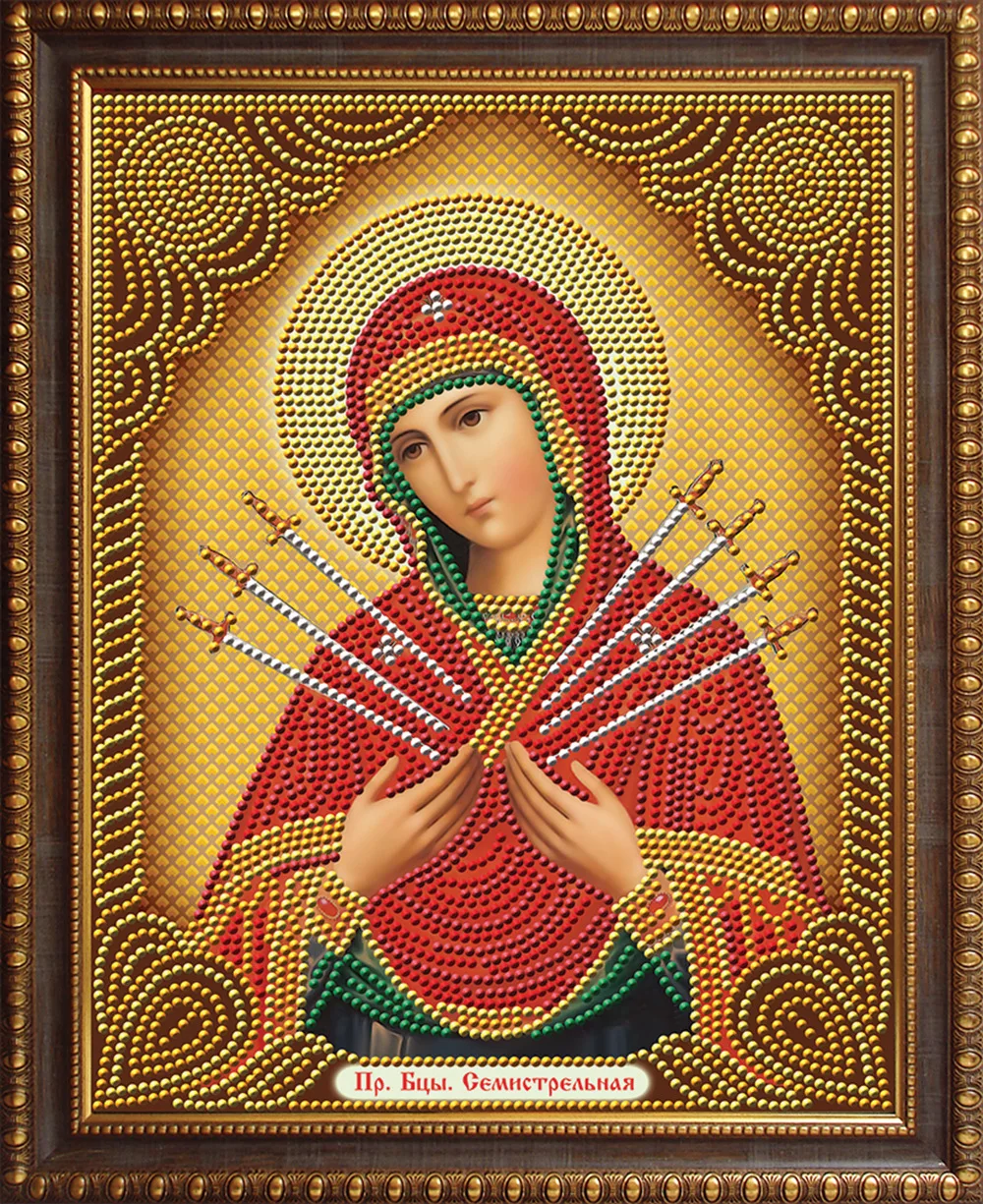 Icon Religious Diamond Painting Theotokos Vladimirskaya 5D DIY Diamond Mosaic Stitch Embroidery Rhinestone Picture Home Decor diamond painting