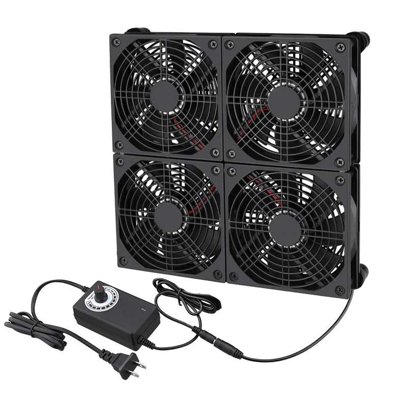 Ventilador do Refrigerador da Caixa da Tevê do fã 120 mm 240 mm 360 mm Faça Você Mesmo da Tevê com Controlador de Velocidade 80v240v & Ventilador de Refrigeração Líquido Protetor do Desktop - Imagem 3