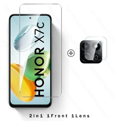 Enhanced Protection Set: 6-in-1 Tempered Glass and Camera Lens Screen Protectors for Honor X7c 5G (2In1 1Front 1Lens)