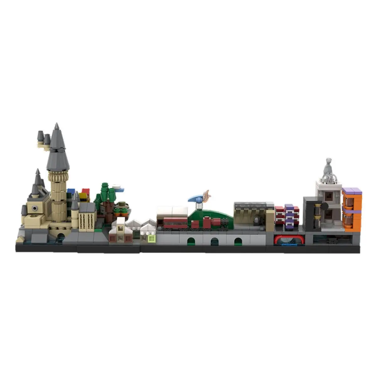 Путешествие по волшебному миру, архитектура Skyline, 621 шт. MOC, подарок