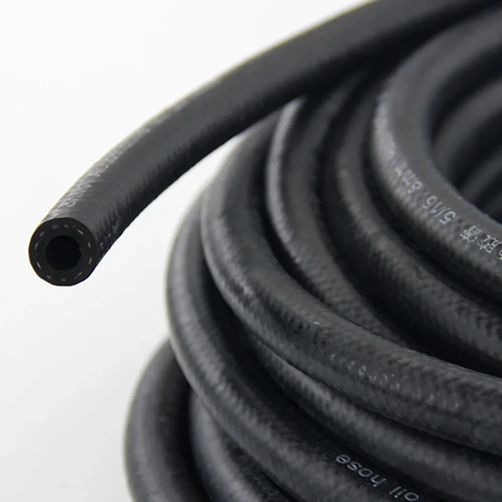 Rubber Tube 1M NBR Petrol Diesel Oil Resistant Rubber Tube 4-25mm Diameter Flexible High Pressure Automobile Fuel Injection Pipe Car oil hose