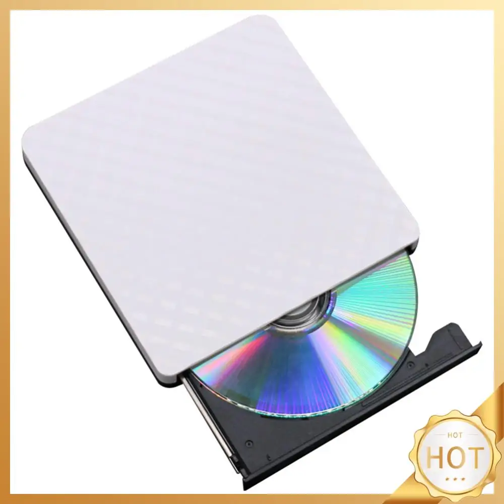 

CD Writer Plug and Play USB 3.0 External DVD RW Burner High Speed Transfer DVD Reader Free Drive CD Player for Laptop PC Desktop