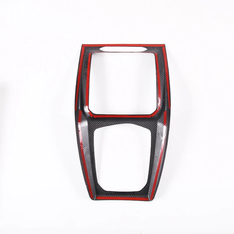 실제 탄소 섬유 중앙 콘솔 기어 시프트 패널 커버 트림 스티커, BMW X3 X4 G01 G02 2022 자동차 인테리어 액세서리