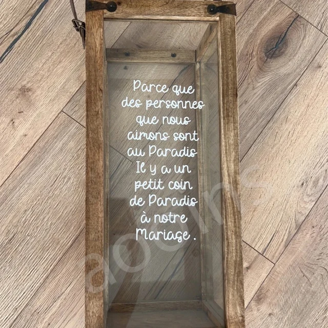 Autocollant en vinyle lanterne française, décalcomanies décédées pour mariage, décoration de pensée, autocollants de mort, décor de lanterne commémorative 4