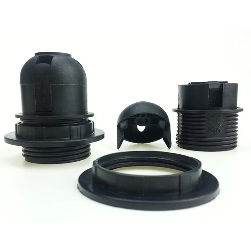 E27 Light Bulb Lamp Holder Base Converter Socket Lampshade Electric Splitter Screw Black White for Home Led Bulb Lighting lamp holder lamp bulb holder lamp base lamp socket adapter