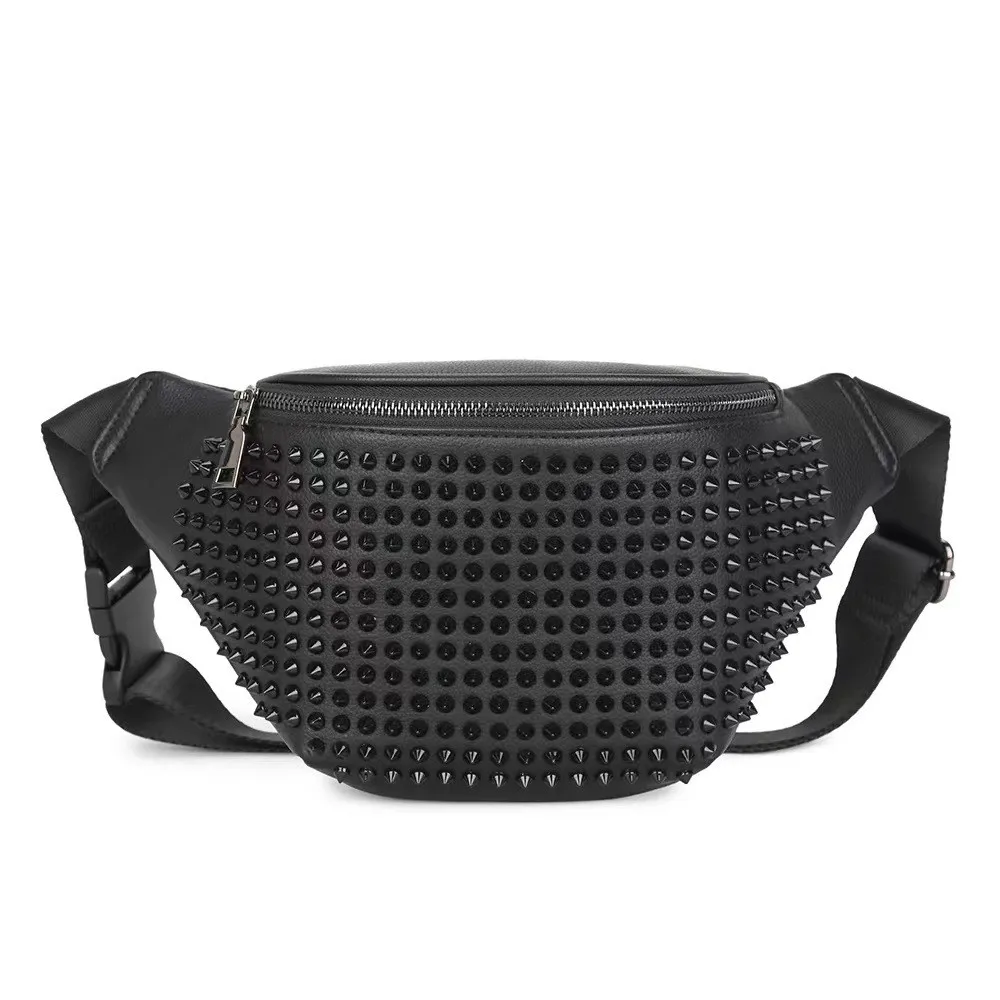 2024 Guangzhou Factory High Quality PU Leather Fanny Waist Chest Purse Handbag For Men*Women