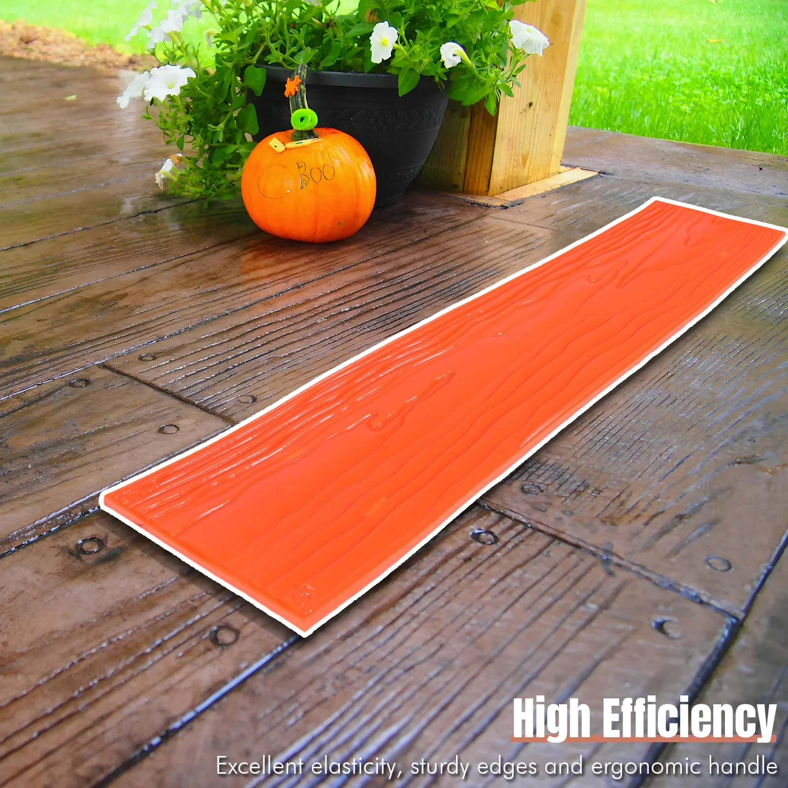 122x31cm Realistic Wood Floor Concrete Stamps Polyurethane Wood Floor Texture Concrete Stamp Molds for Indoor/Outdoor Floors