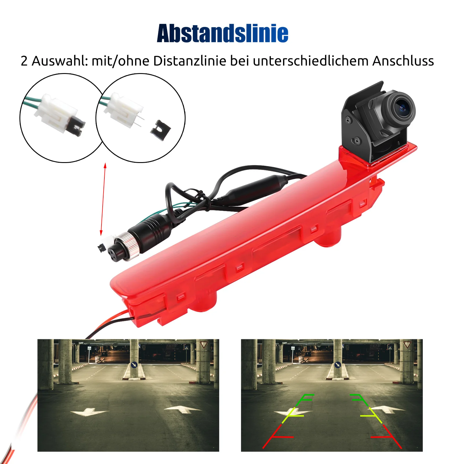 Telecamera Retrovisione Auto IP68 Grandangolare 170° Per VW T5 T5.1 (2003-2015) - Impermeabile Con Chip Digitale
