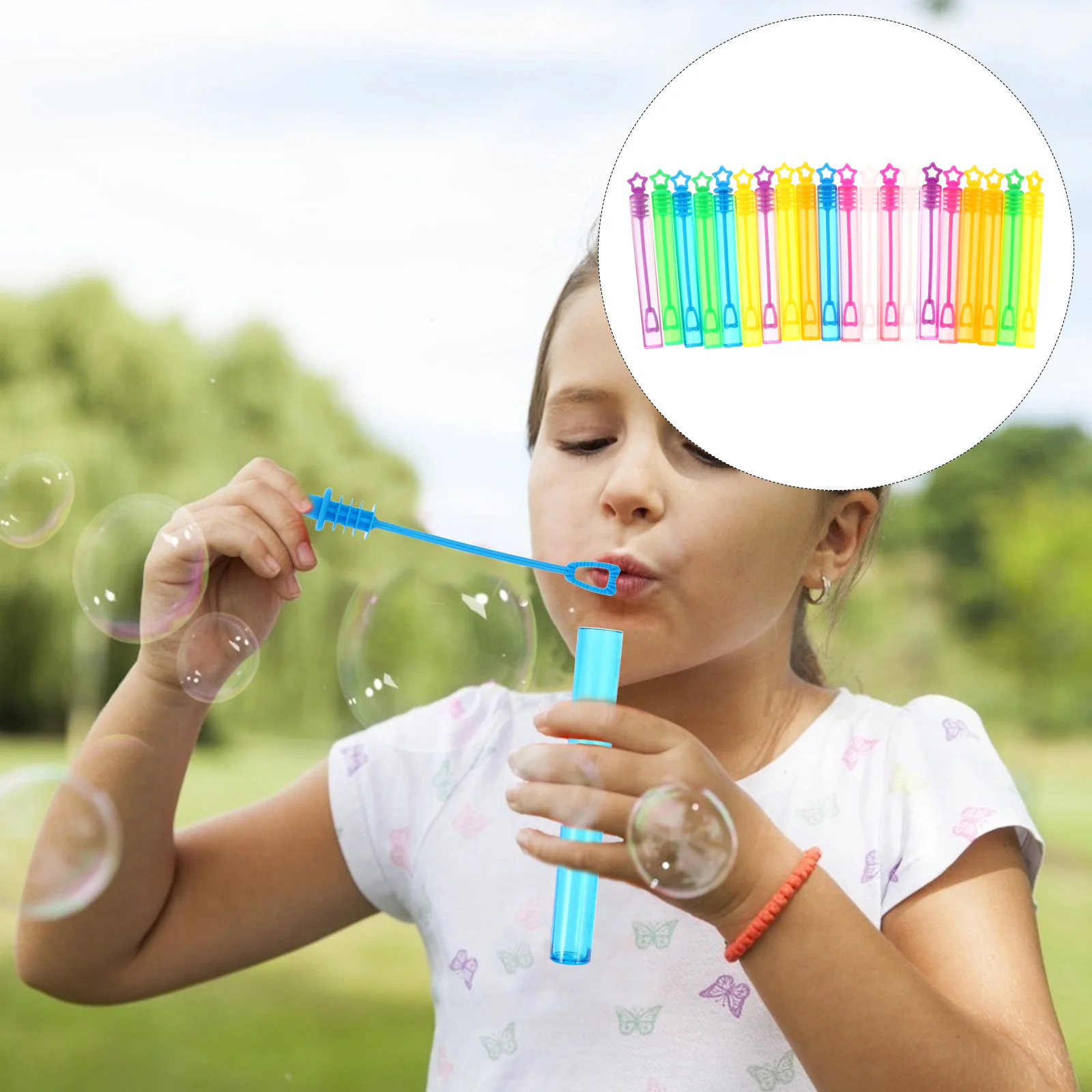 Colorful Mini Bubble Wand Soap Empty Bottle Heart Wand Empty Tube Kids Birthday Party Favors Filler Toys Wedding Gifts for Guest 6