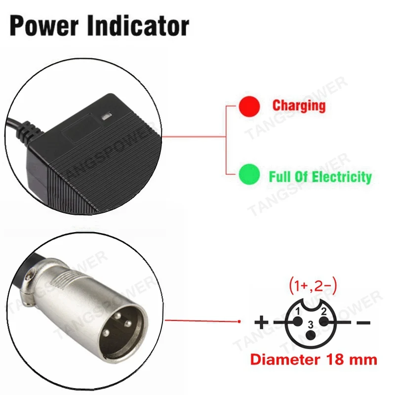 de lítio, bicicleta elétrica, 3-Pin, soquete XLR