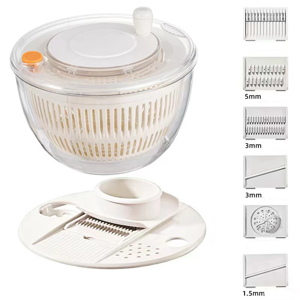 6-In-1 Large Salad Spinner & Vegetable Washer with Chopper