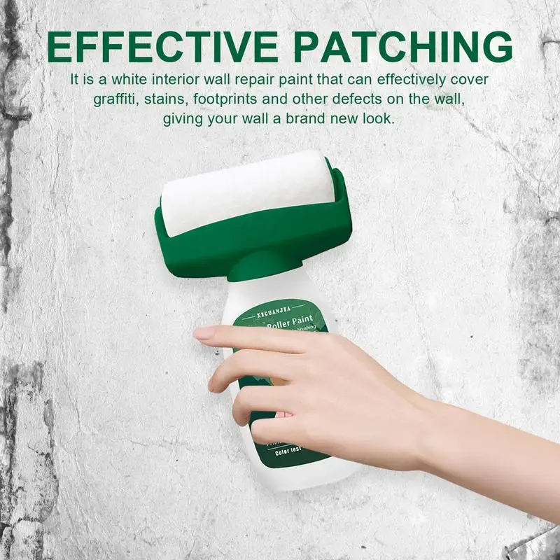 

Small Roller Wall Patching Brush Wall Paint Portable Instant Dry 500g Easy Apply Wall Paint Roller For Quick Repair Brush tools