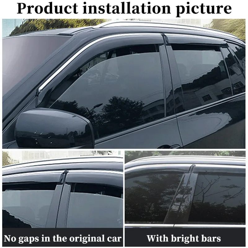 FOR Toyota Raize Rocky Window Visor Awning Shelters Vent Shades Sun Rain Guard Deflector Car Accessories