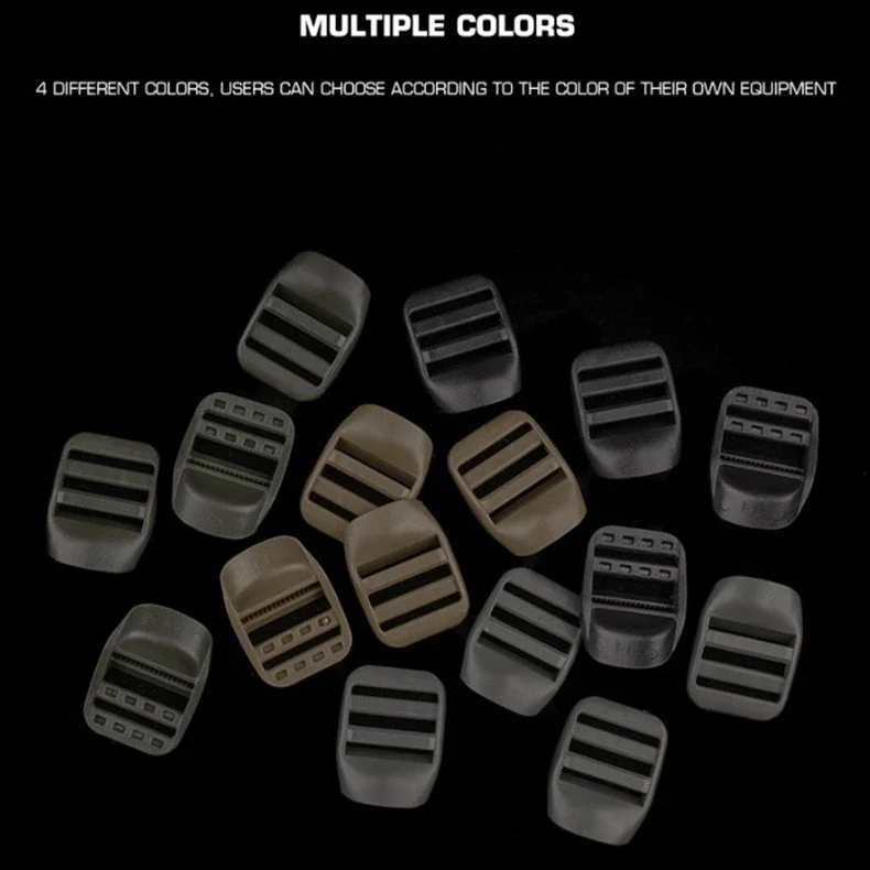 Tactical Ladder Lock Square Shaped Buckle Hunting Vest Backpack Camping Hiking CS Accessories Outdoor Sports Tools Equipment