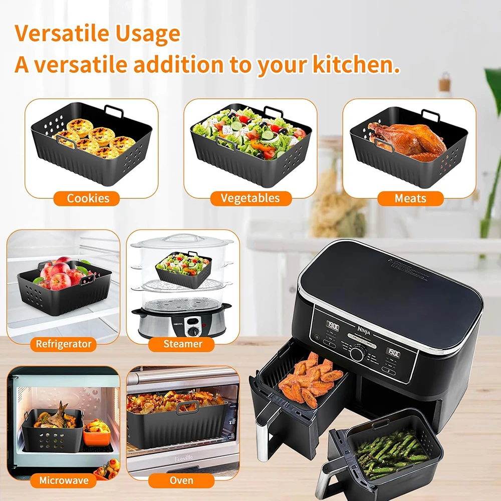 Ninja Foodi Airfryer Dual Zone Type Af400Eu Dubbele Airfryer Xxl Met 9 Liter Inhoud Xqius