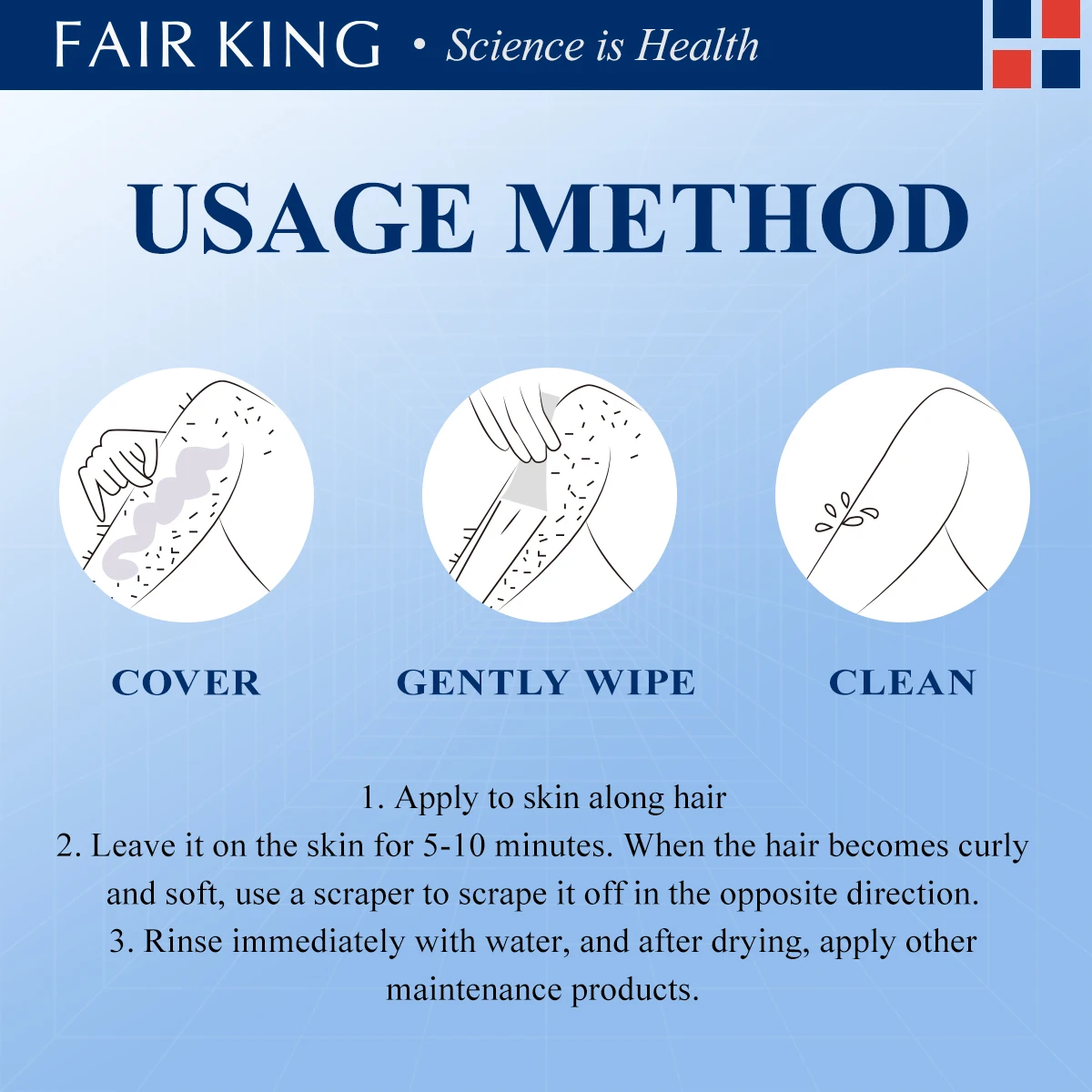FAIR KING Men and Women Herbal Depilatory Cream Hair Removal Painless Cream for Removal Armpit Legs Hair Body Care Shaving 40g 6