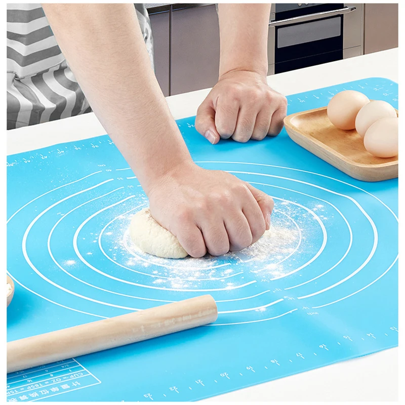 Kneading Pad Silicone Rolling Dough Mat Non-stick Surface Reusable