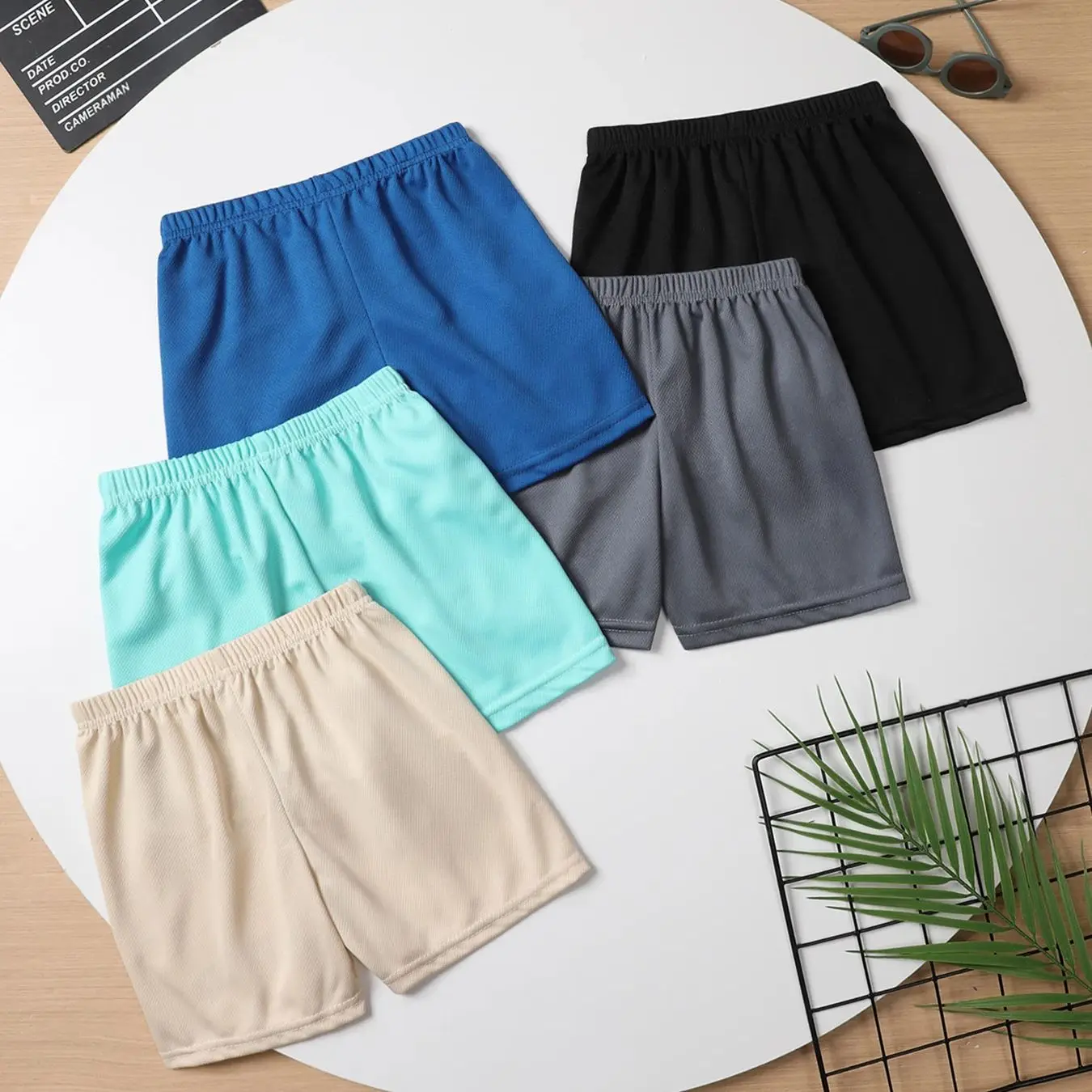 5/3 Pcs Children's Summer Multicolor Quick-drying Mesh Shorts Boys Casual Fashion Sports Running 5 Pants Girls Joker Beach Pants sports pants