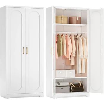 71" Metal Wardrobe Closet 1